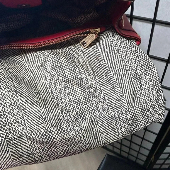 Rebecca Minkoff Amorous Red Leather Double Handle Satchel Bag w/Crossbody strap - Picture 12 of 16